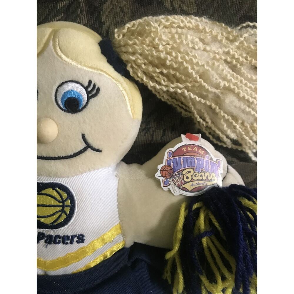 Jumpin Beans Pacers NBA Cheerleader Plush Doll 12" Tall Collectible Team - Picture 2 of 8